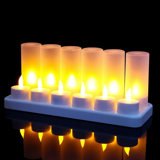 Rechargeable Flickering Flameless TeaLight Led