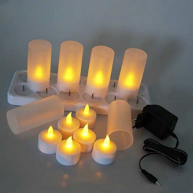 Rechargeable Flickering Flameless TeaLight Led
