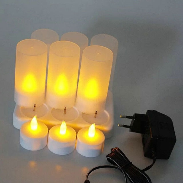 Rechargeable Flickering TeaLight Led Candle