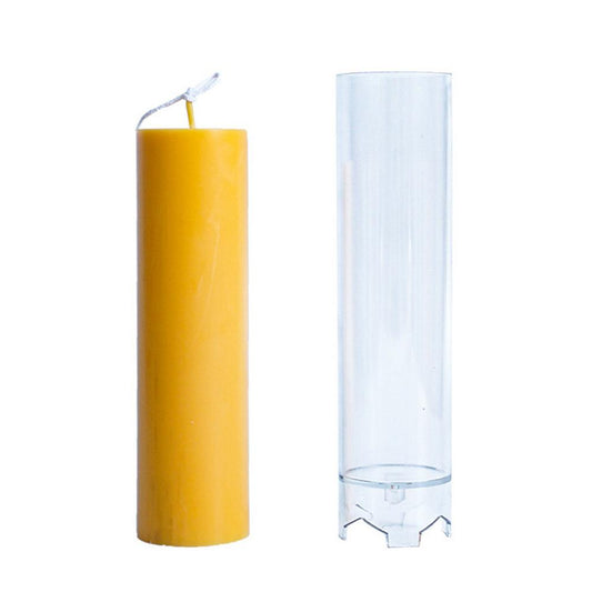 Candle Mold Cylindrical Durable DIY Plastic Mould