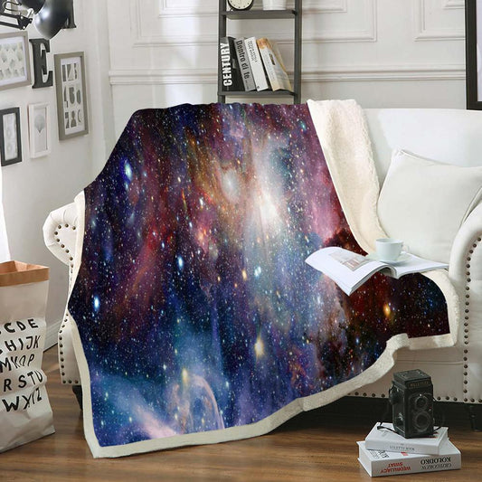 Galaxy Star Space Throw Soft Blanket