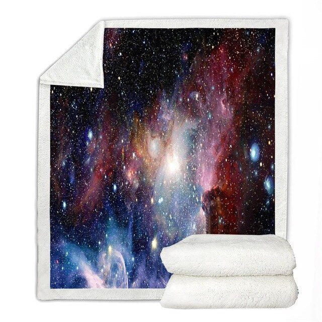 Galaxy Star Space Throw Soft Blanket