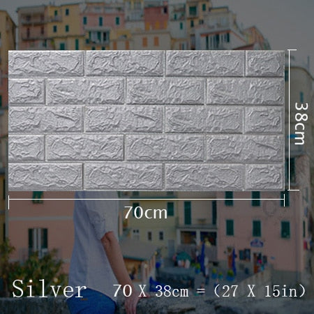 3D Wall Stickers Self Adhesive Foam Brick