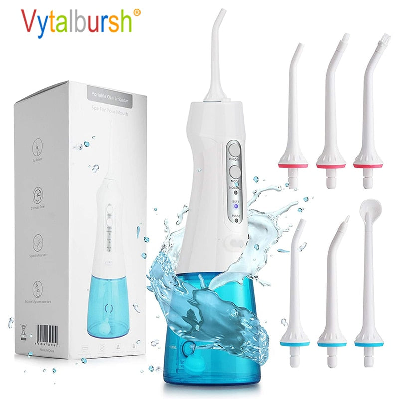 Oral Irrigator Usb Water Flosser Waterproof Teeth Cleaner