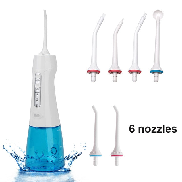 Oral Irrigator Usb Water Flosser Waterproof Teeth Cleaner