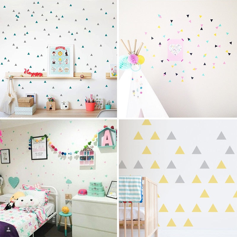 Triangles Wall Sticker For Kids Room