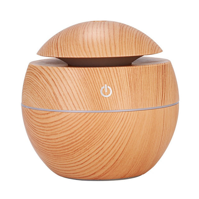 Wood Grain Mini Air Humidifier Ultrasonic