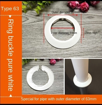 Plastic Wall Hole Duct Cover Shower Faucet