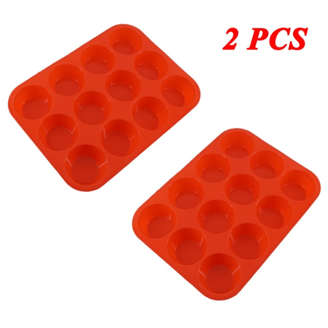 Round Rectangle Baking Accessories Silicone Molds