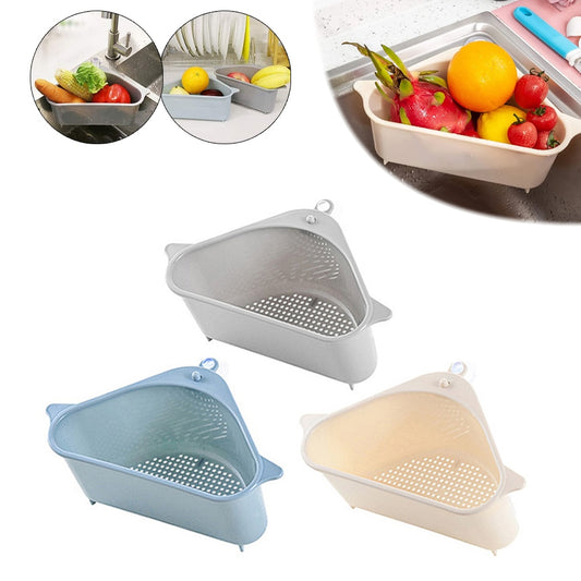 Multifunctional Corner Sink Drain Rack