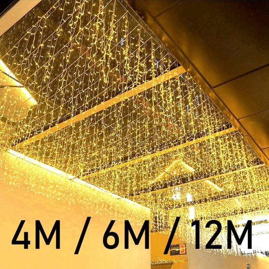 Icicle String Lights LED Curtain Fairy