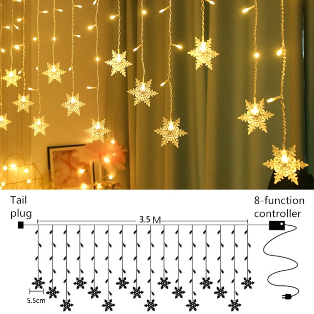 Snowflake LED Light Christmas Tree