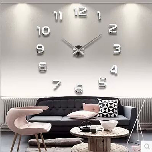 3d Luminous Real Big Wall Clock Sticker