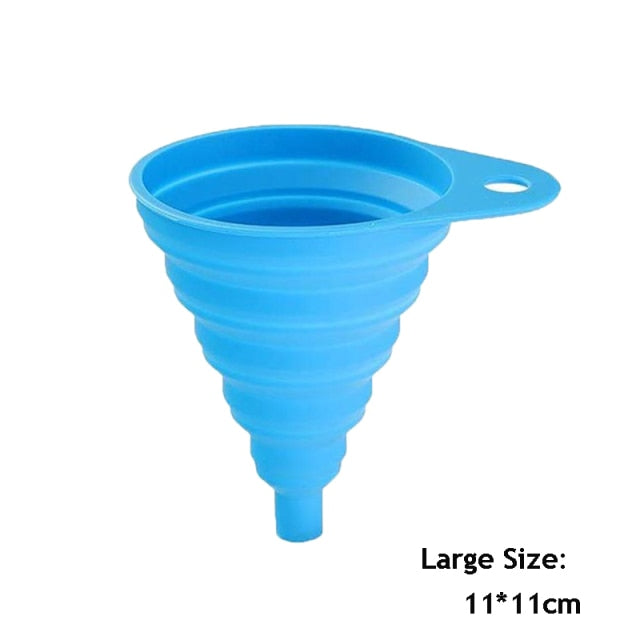 1pcs Mini Foldable Funnel Silicone Collapsible