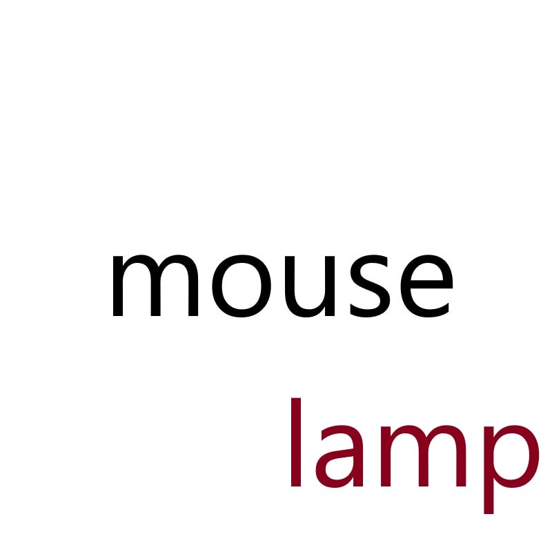Modern Mini Resin Mouse LED Table Lamps