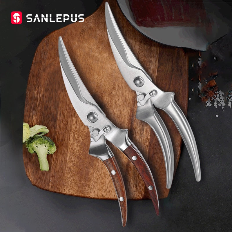 Stainless Steel Kitchen Scissors Chicken Bone Knife