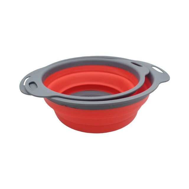Collapsible Colanders Set Silicone Baskets