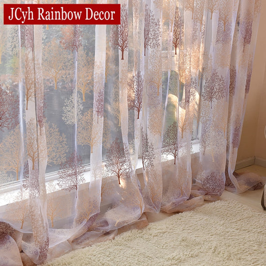 Sheer Tulle Curtains Burnout Curtains